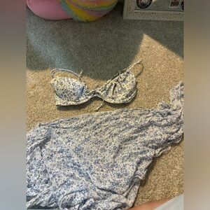 Hollister swim top and wrap skirt